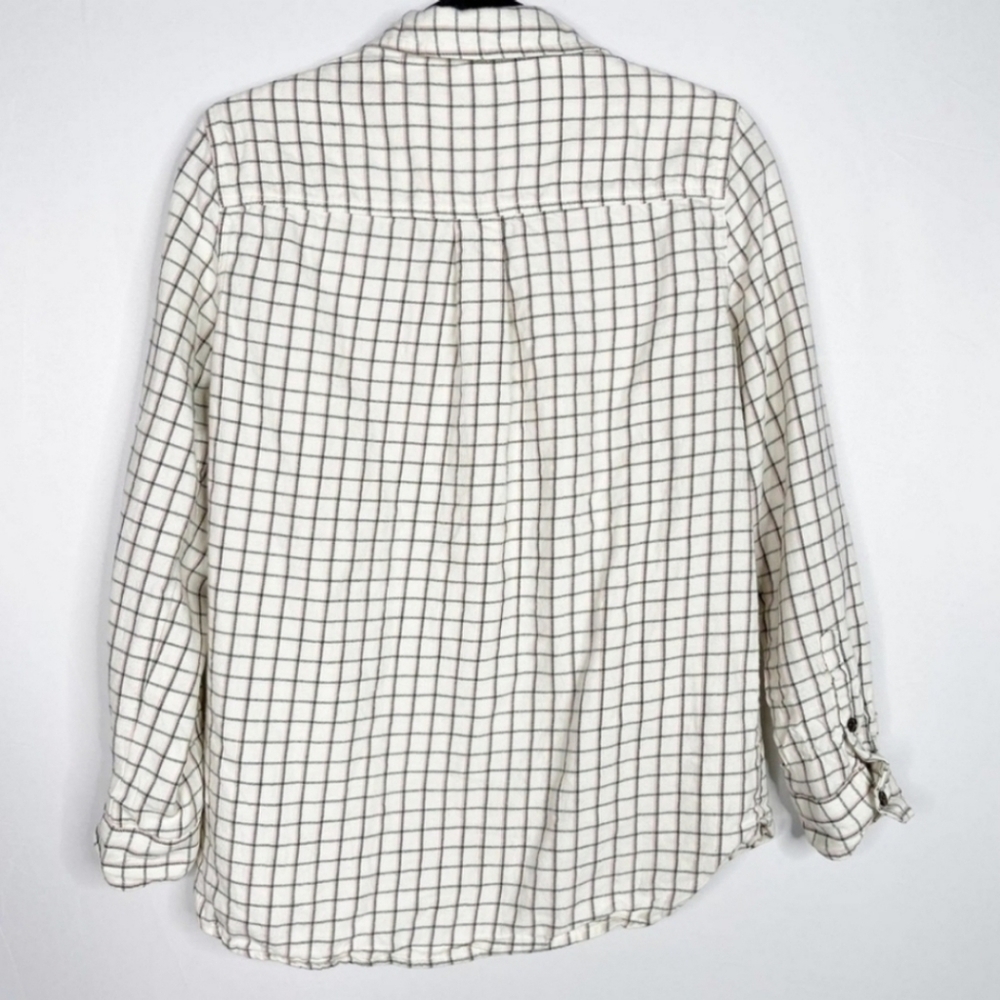Madewell Classic Ex-Boyfriend Flannel Shirt L - Picture 9 of 11